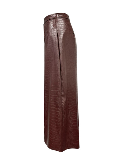 Michelle Vegan Leather High Waist Midi Skirt - 3 Colors - Poundton