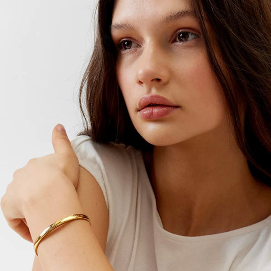 Arielle Bangle Bracelet | Gold and Silver