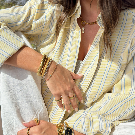 Gwen Colorful Dainty Enamel Beaded Bracelet