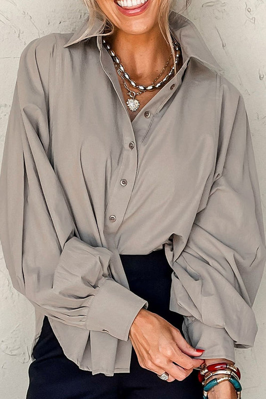 Chloe Oversized Button Down Shirt | Poundton