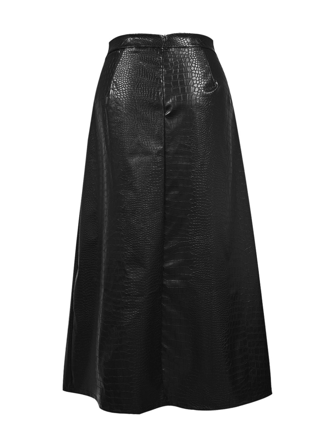Michelle Vegan Leather High Waist Midi Skirt - 3 Colors - Poundton