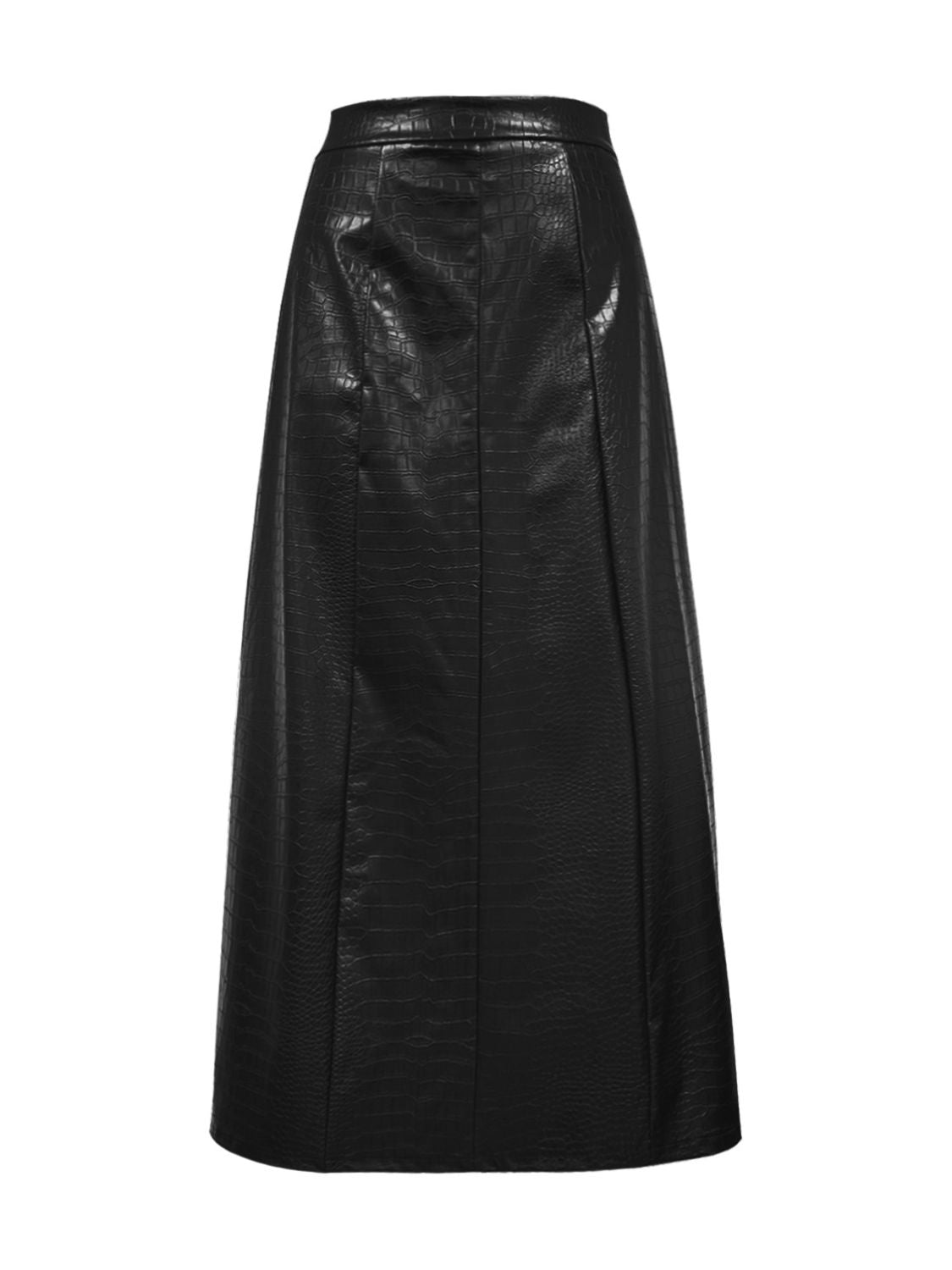 Michelle Vegan Leather High Waist Midi Skirt - 3 Colors - Poundton